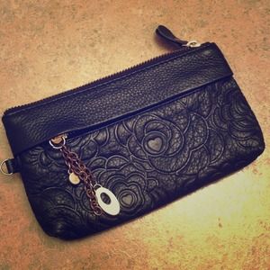 Large Leather Clutch
