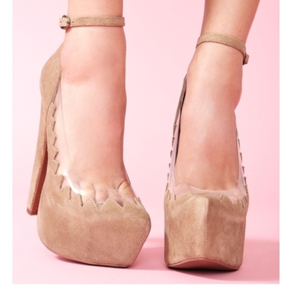 ✨NEW!! Jeffrey Campbell Hillary Taupe Platform✨