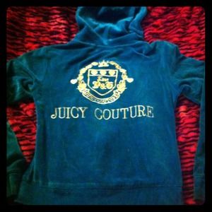 👑Turquoise velour Juicy Couture jacket👑