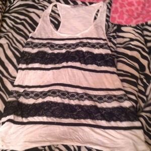 -Traded-Forever 21 lace tank top.