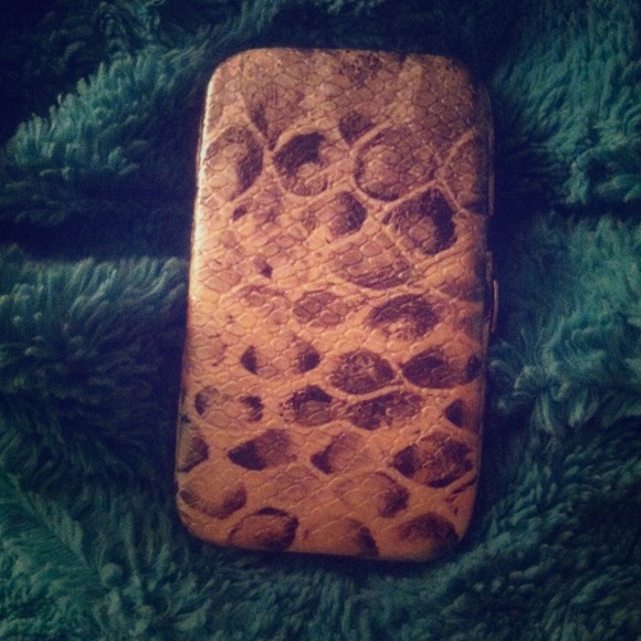 Faux snake skin wallet