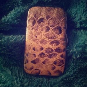 Faux snake skin wallet