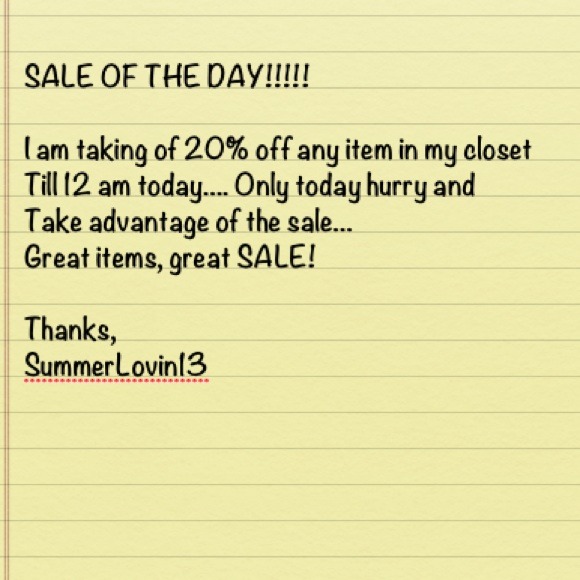 Sale of the day!