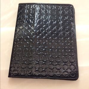 Authentic Black Coach IPad cover