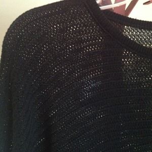 SOLD.............Sheer black sweater