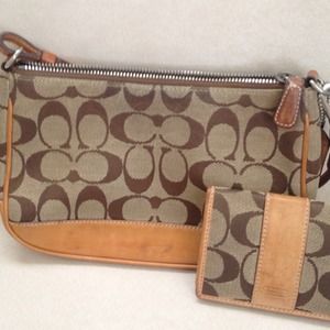 Authentic Coach purse and coin wallet