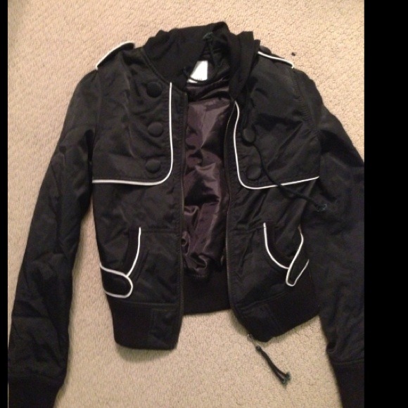 Black and white jacket