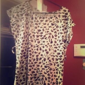Leopard dress ... To be worn with a belt