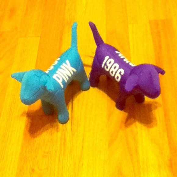 (RESERVED) Victoria secret dogs, purple and blue.