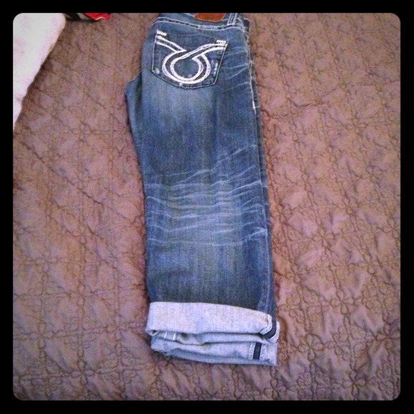 Big Star Crop Capri Distressed jeans size 29