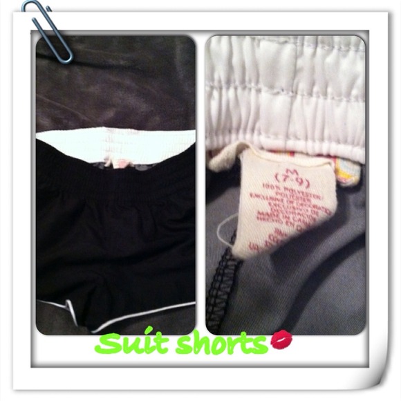 Black swim shorts
