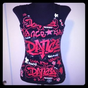 Graffiti "Dance" Tank🚨RESERVED FOR JERICHOSTAR 🚨