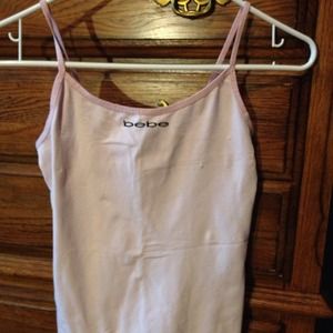 Pink bebe tank top