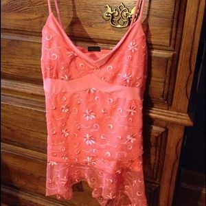 Light orange tank top