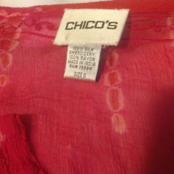 PRICE DROP-Chico's size 0 tunic - Picture 2 of 4