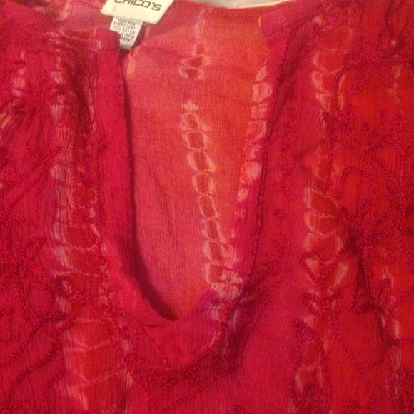 PRICE DROP-Chico's size 0 tunic - Picture 3 of 4