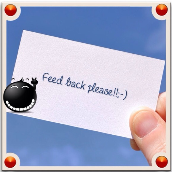 Please. Leave feedback lady's:-)
