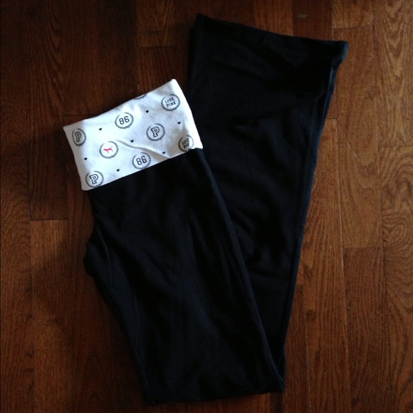 Victoria's Secret Pink Foldover Yoga Pants - Picture 1 of 2