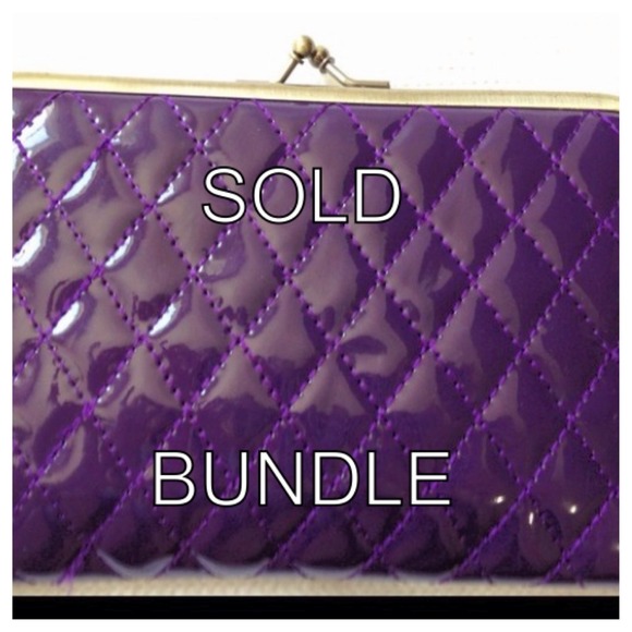 RESERVED - BUNDLE Aubergine wallet/pocketbook