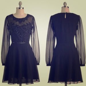 Modcloth black fancy dress