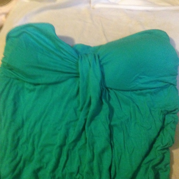 Forever 21 teal strapless minidress XS - Picture 2 of 5