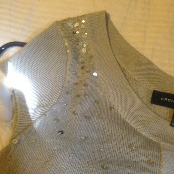 French Connection XS grey sequin dress - Picture 4 of 4