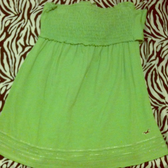 Hollister green tube top !