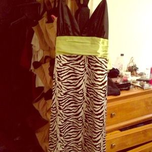 Zebra print dress