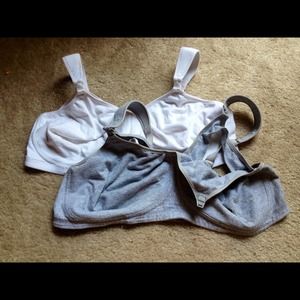 2 maternity bras.