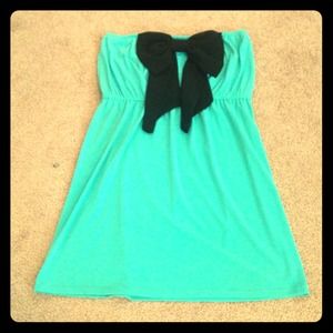 Judith March Strapless Bow Dress