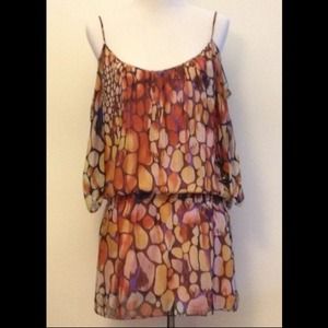 Silk printed dress  ** reduced**