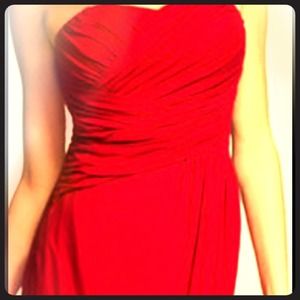 Strapless Draped Dress