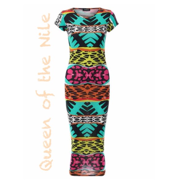 ✨SOLD✨ "Bold Boho" Midi Dress - 16/18