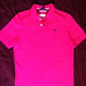 Mens Aeropostale pink polo