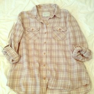 Plaid button down