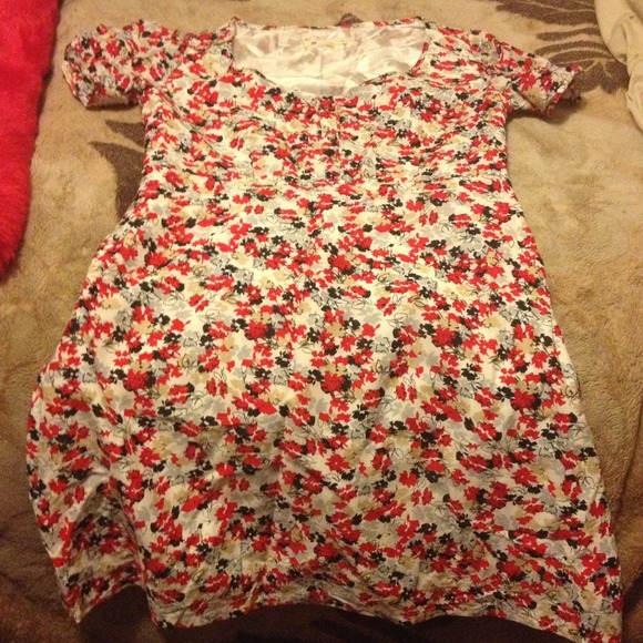 Tulle Flirty flower summer above knee dress L/XL - Picture 3 of 4