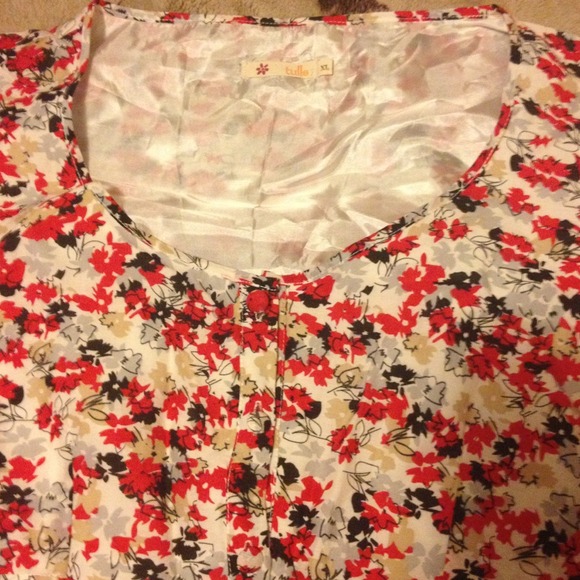 Tulle Flirty flower summer above knee dress L/XL - Picture 4 of 4