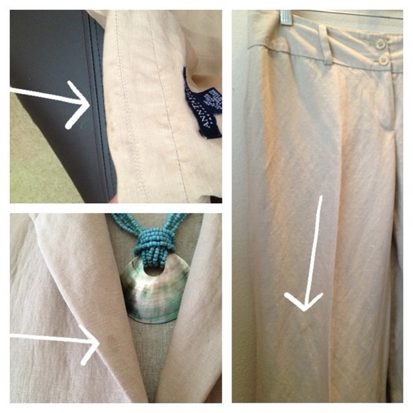 🚫SOLD🚫Ann Taylor Linen Suit - Picture 3 of 4