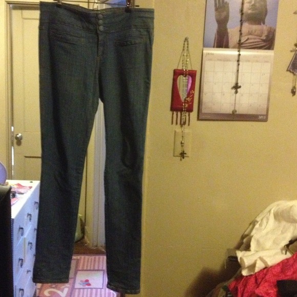 LUX High Waist Jeans Urban Outfitters Zipper Ankle - Picture 3 of 4