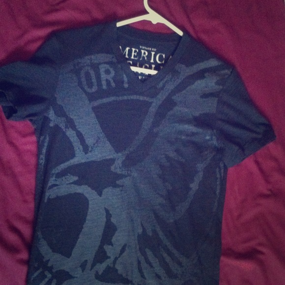 Black mens v neck