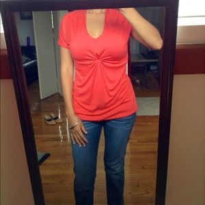 Sold in bundle Coral pink banana republic shirt