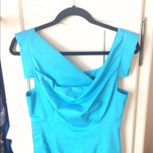 Turquoise Black Halo Jackie-O Dress ****SOLD****