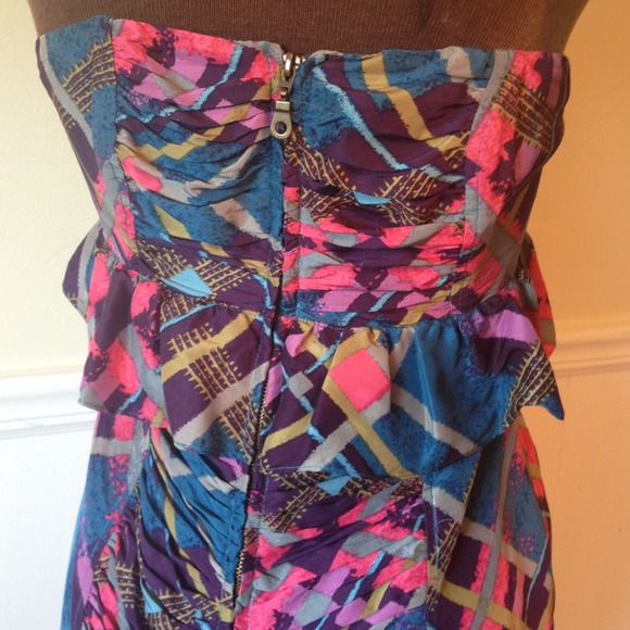 Be Seduced Strapless Silk Ruched Dress - Picture 4 of 5