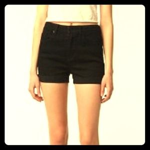 BDG Black Shortie High-Waisted Shorts