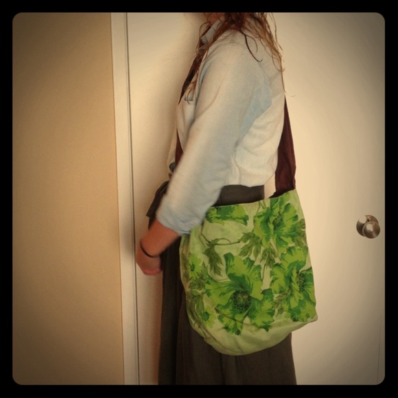 HOLD FOR TRADE Etsy vintage fabric messenger bag