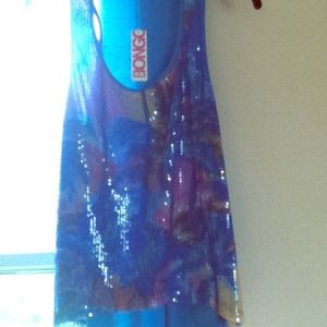 Sold!!!!!!!Sequined multicolor sparkly summer tank