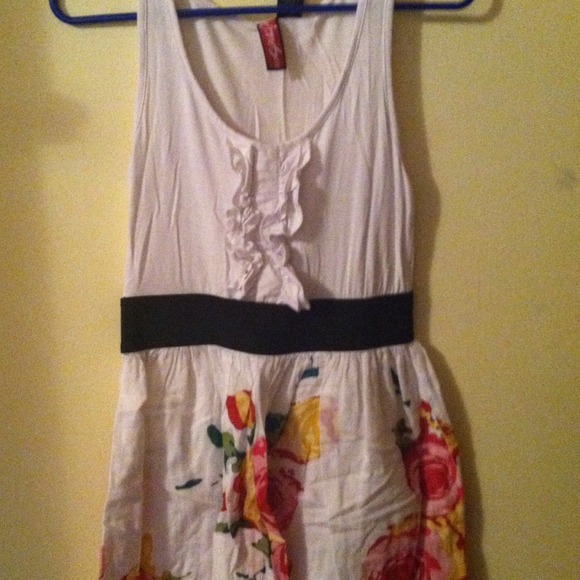 White floral dress