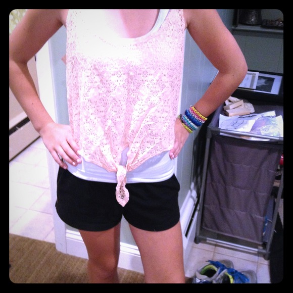 Beautiful pink lace shirt from Pacsun! - Picture 1 of 2