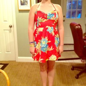 Beautiful orange dress from hollister!