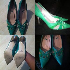 3 1/2" heel Green